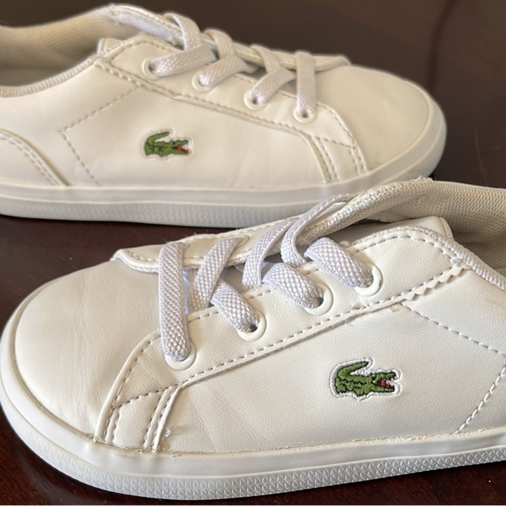 Lacoste Kids White Sneakers